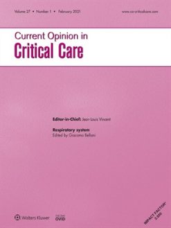Current Opinion in Critical Care 2021 Full Archives (True PDF)