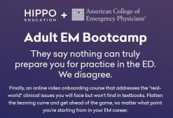 Introduction to Adult EM Bootcamp + The Practice of Emergency Medicine (Hippo) 2020 (Videos)