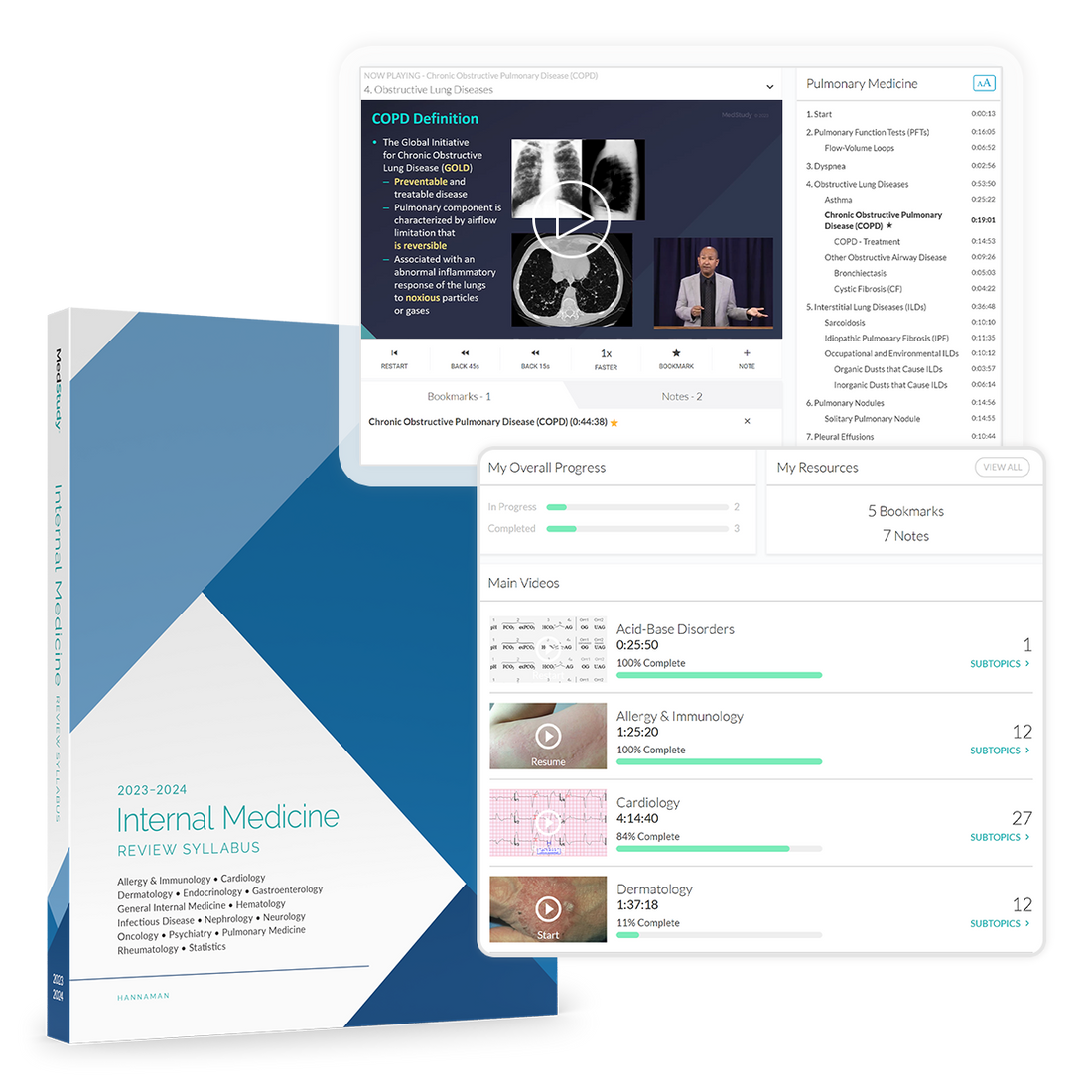 Medstudy 2023-2024 Internal Medicine Board Review Course (Videos)