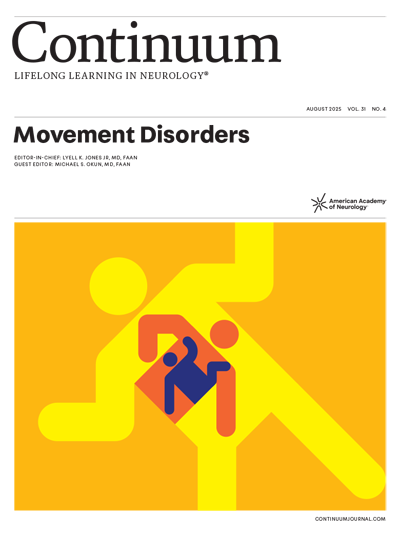 CONTINUUM Lifelong Learning In Neurology (Movement Disorders) August 2025 Volume 31 Issue 4 (TRUE PDF)