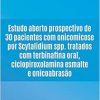 Estudo aberto prospectivo de 30 pacientes com onicomicose por Scytalidium spp. tratados com terbinafina oral, ciclopiroxolamina esmalte e onicoabrasão (EPUB)