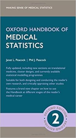 Oxford Handbook of Medical Statistics (Oxford Medical Handbooks), 2nd Edition (ORIGINAL PDF from Publisher)