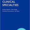 Oxford Handbook of Clinical Specialties, 10th Edition (Original PDF from Publisher)