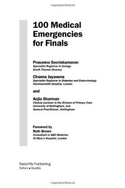 100 Medical Emergencies for Finals (MasterPass) (Original PDF from Publisher)