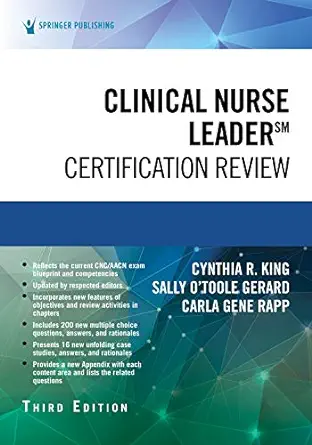 Clinical Nurse Leader Certification Review, 3rd Edition (EPUB)