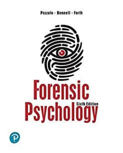 Forensic Psychology, Sixth Edition (High Quality Image PDF)