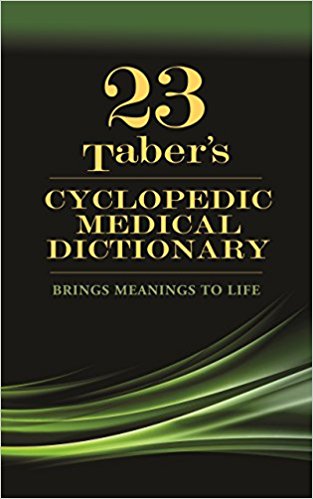 Taber’s Cyclopedic Medical Dictionary, 23rd Edition (Original PDF)