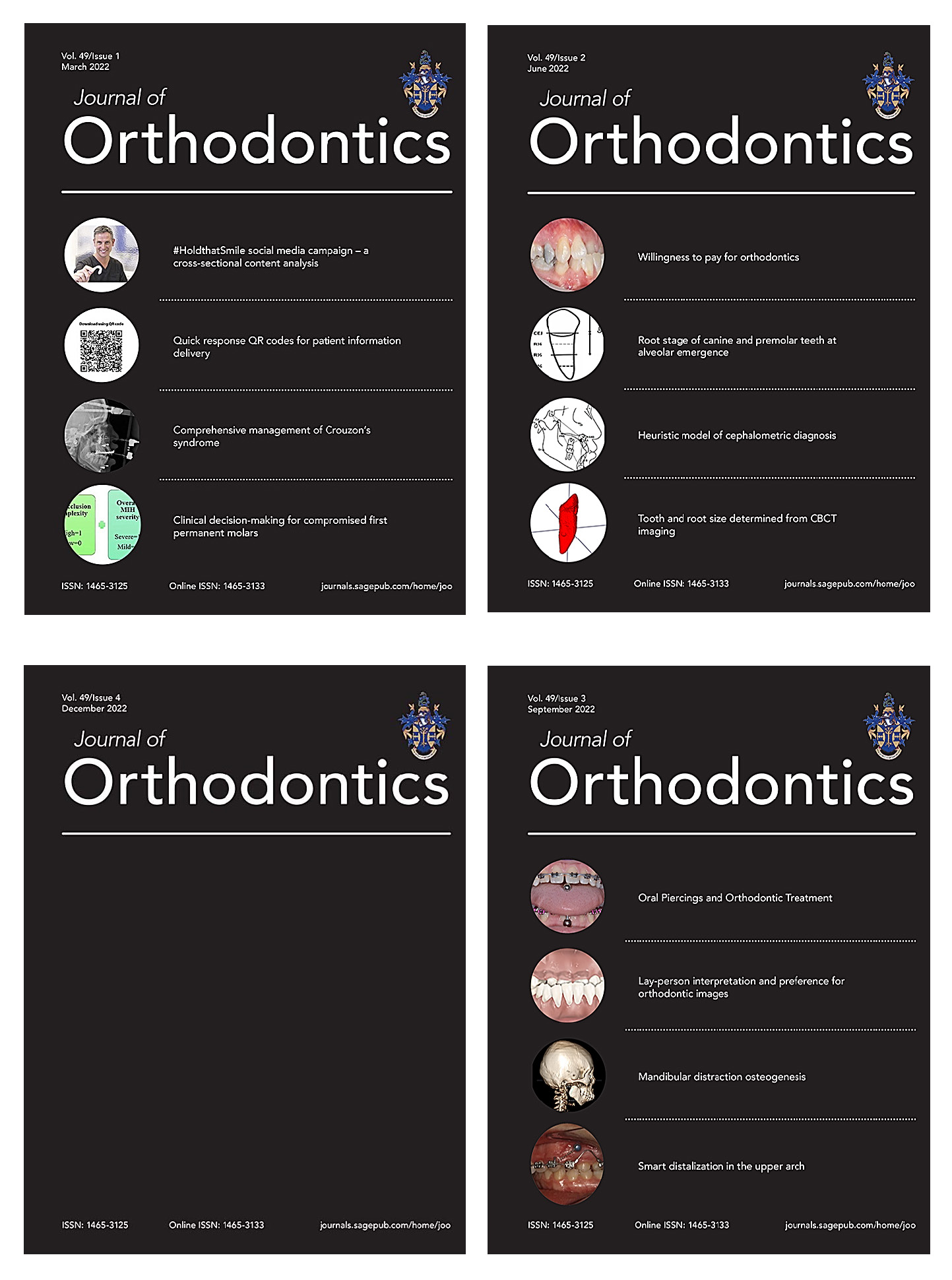 Journal of Orthodontics 2022 Full Archives (True PDF)
