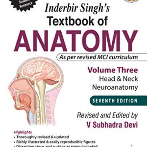 Inderbir Singh’S Textbook Of Anatomy Volume 3 Head & Neck and Neuroanatomy, 7th Edition (Original PDF from Publisher)