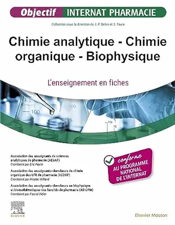 Chimie analytique – Chimie organique – Biophysique: L’enseignement en fiches (French Edition) (True PDF from Publisher)
