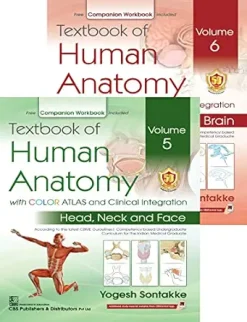Textbook of Human Anatomy with COLOR ATLAS and Clinical Integration Volume 5 (Head , Neck and Face) & 6 (Brain) (Original PDF from Publisher)