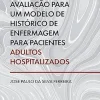 Instrumento de avaliação para um modelo de histórico de enfermagem para pacientes adultos hospitalizados (Portuguese Edition) (EPUB)