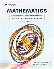 Mathematics: Journey from Basic Mathematics through Intermediate Algebra, 2nd Editio (Original PDF from Publisher)