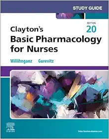 Study Guide for Clayton’s Basic Pharmacology for Nurses, 20th Edition (Original PDF from Publisher)