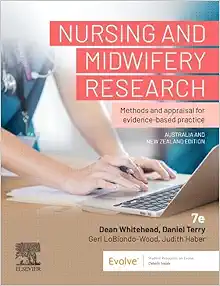 Nursing and Midwifery Research ANZ: Methods and Appraisal for Evidence Based Practice, 7th Edition (True PDF from Publisher)