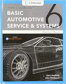Today's Technician: Basic Automotive Service and Systems, Classroom Manual, 6th Edition (Original PDF from Publisher)
