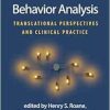 Behavior Analysis: Translational Perspectives and Clinical Practice (Original PDF from Publisher)