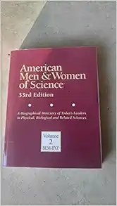American Men & Women of Science 33rd Edition Vol 1 & 2 (Original PDF from Publisher)