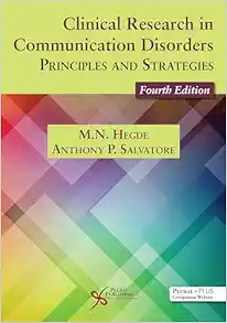 Clinical Research in Communication Disorders: Principles and Strategies, 4th Edition (EPUB)