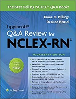 Lippincott Q&A Review for NCLEX-RN (Lippioncott’s Review For NCLEX-RN), 14th Edition (EPUB)