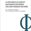 La pertinence du concept d’autonomie réciproque chez Jean-François Malherbe: Pour une approche dialogique entre la bioéthique procédurale et théologique (French Edition) (Original PDF from Publisher)