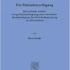 Die Patientenverfugung: Eine Kritische Analyse Der Gesetzlichen Regelung Unter Besonderer Berucksichtigung Der Bgh-rechtsprechung Zur Bestimmtheit (German Edition) (Original PDF from Publisher)