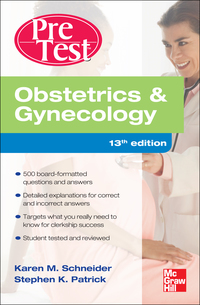 Obstetrics And Gynecology PreTest Self-Assessment And Review, Thirteenth Edition (Original PDF from Publisher)