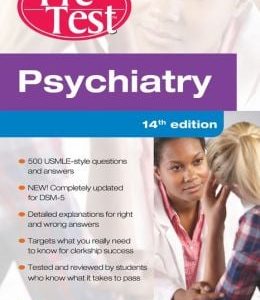 Psychiatry PreTest Self-Assessment And Review, 14th Edition (ORIGINAL PDF from Publisher)