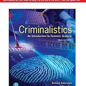 Criminalistics: An Introduction to Forensic Science, 13th Edition (Original PDF from Publisher)