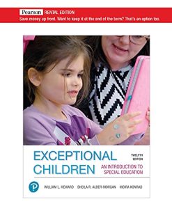 Exceptional Children: An Introduction to Special Education, 12th Edition (High Quality Image PDF)