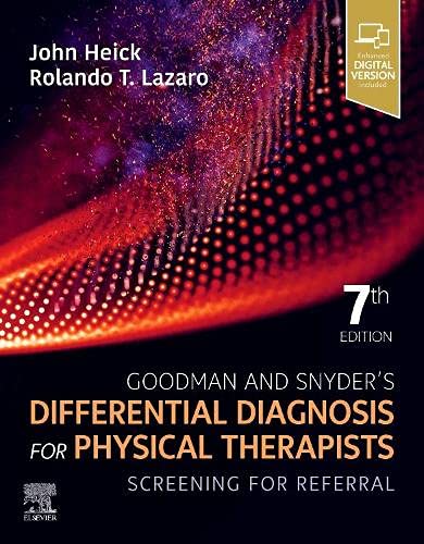 Goodman and Snyder’s Differential Diagnosis for Physical Therapists: Screening for Referral, 7th Edition (Original PDF from Publisher)