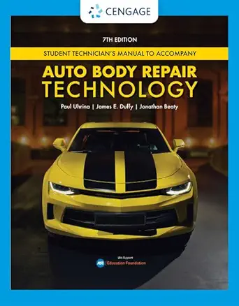 Tech Manual for Uhrina/Duffy/Beaty’s Auto Body Repair Technology, 7th Edition (Original PDF from Publisher)
