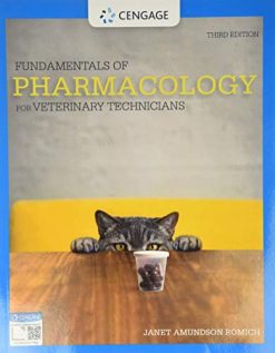Fundamentals of Pharmacology for Veterinary Technicians, 3rd Edition (Original PDF from Publisher)