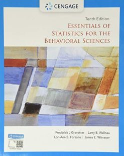 Essentials of Statistics for the Behavioral Sciences, 10th Edition (Original PDF from Publisher)