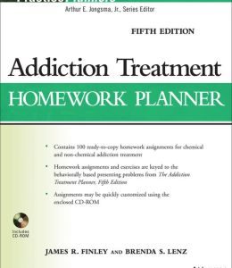 Addiction Treatment Homework Planner, 5th Edition
