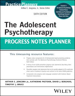 The Adolescent Psychotherapy Progress Notes Planner, 6th edition (Original PDF from Publisher)