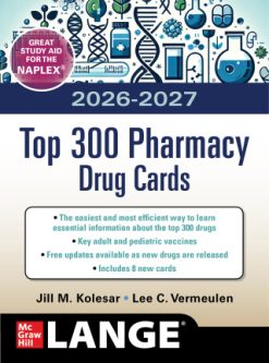 McGraw Hill’s 2026-2027 Top 300 Pharmacy Drug Cards, 8th Edition (EPUB)