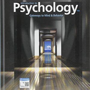 Introduction to Psychology: Gateways to Mind and Behavior, 15th Edition (Original PDF from Publisher)