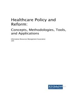 Healthcare Policy and Reform: Concepts, Methodologies, Tools, and Applications (Original PDF from Publisher)