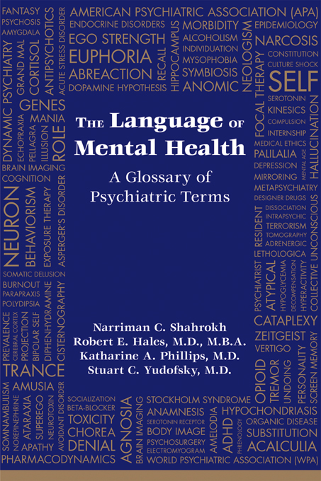 The Language of Mental Health: A Glossary of Psychiatric Terms (Original PDF from Publisher)