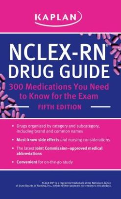 NCLEX-RN Drug Guide: 300 Medications You Need to Know for the Exam, 5th Edition (Kindle Edition)
