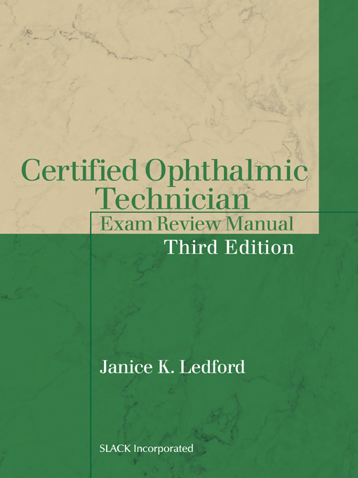 Certified Ophthalmic Technician Exam Review Manual, 3rd Edition (EPUB)
