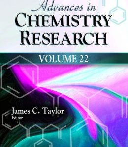 Advances in Chemistry Research. Volume 22