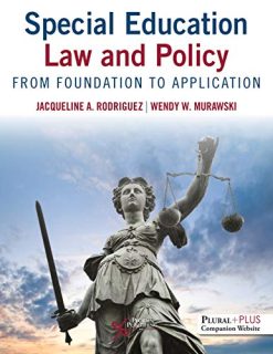 Special Education Law and Policy: From Foundation to Application (Original PDF from Publisher)