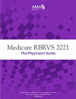 Medicare RBRVS 2021: The Physicians’ Guide (EPUB)