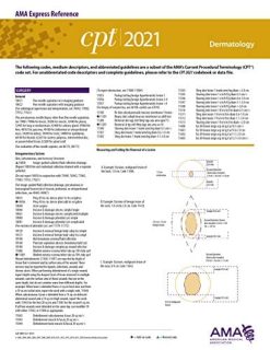 Dermatology (CPT 2021 Express Reference Coding Card) (Original PDF from Publisher)