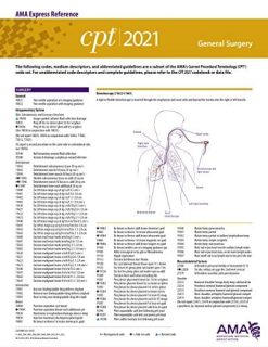 General Surgery (CPT 2021 Express Reference Coding Card) (Original PDF from Publisher)