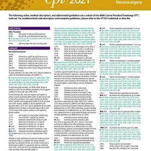 Neurology/Neurosurgery (CPT 2021 Express Reference Coding Card) (Original PDF from Publisher)