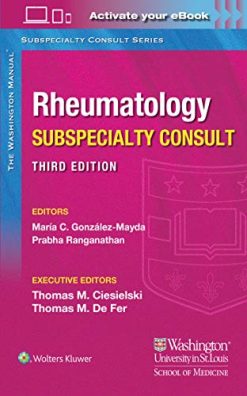 The Washington Manual Rheumatology Subspecialty Consult, 3rd Edition (Original PDF from Publisher)