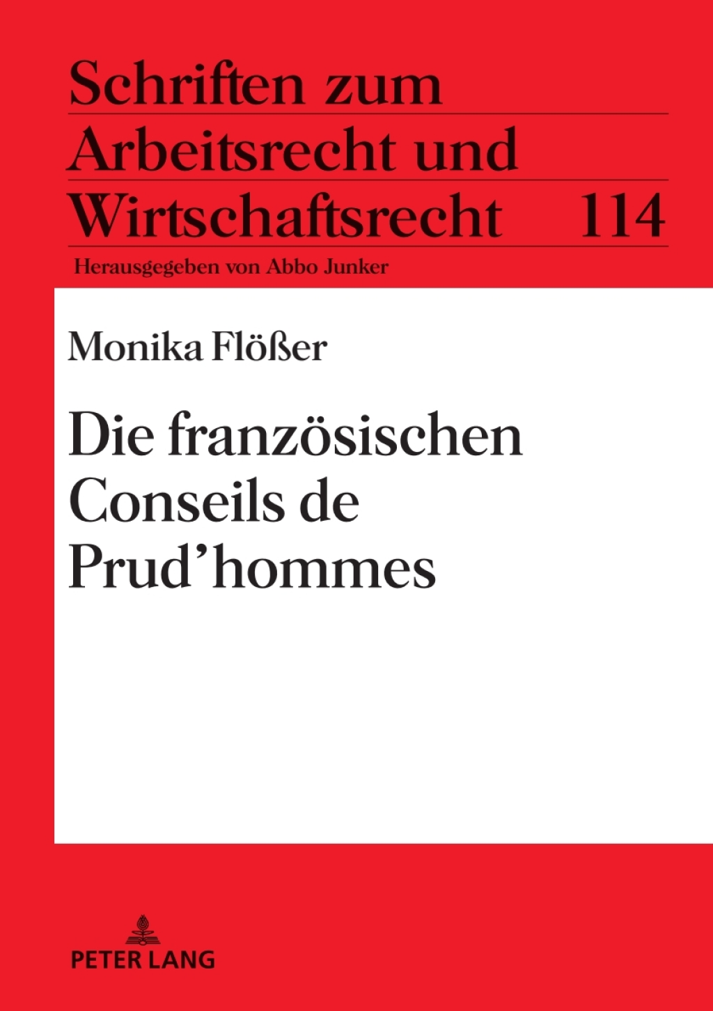Die franzoesischen Conseils de Prud’hommes (Original PDF from Publisher)